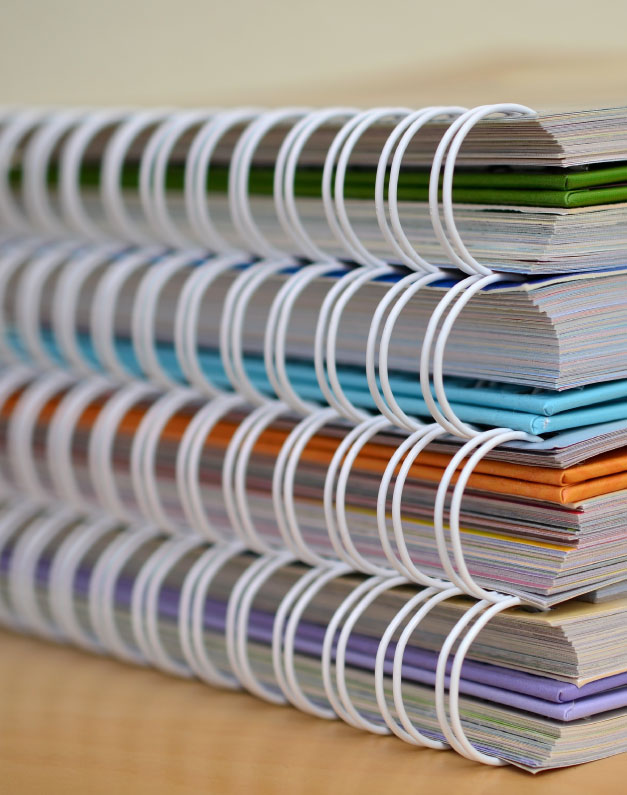 Promotional printing for notebooks and signs, telerose printing for advertisements